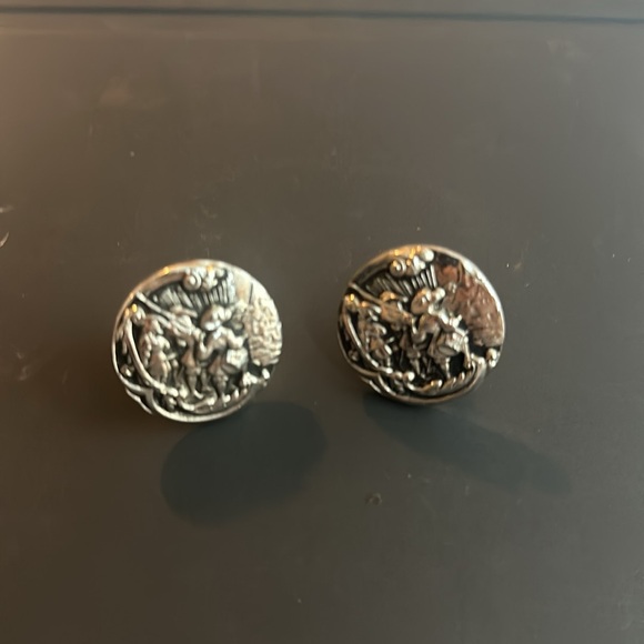 Metal Cufflinks Marching Army - Picture 4 of 4